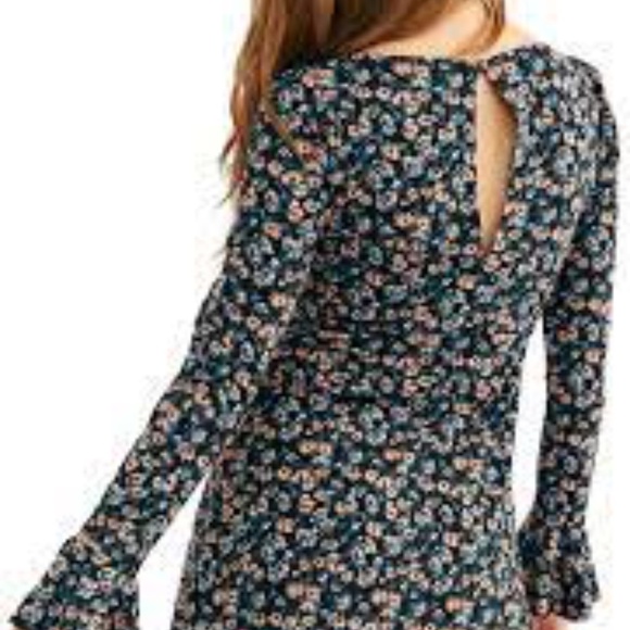 Free People Say Hello Long Sleeve Mini Dress - Picture 4 of 9